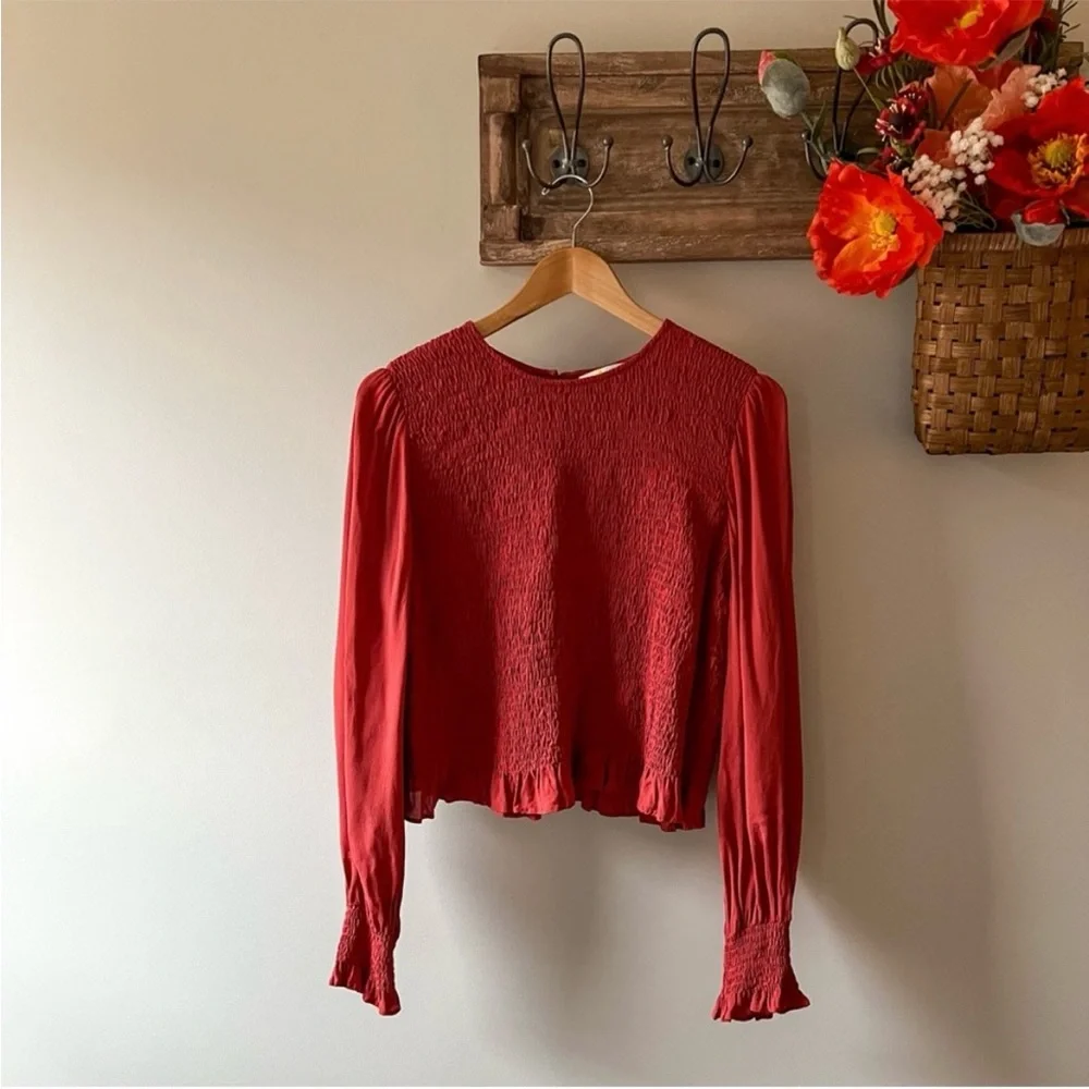 Elegant Red Women's Top